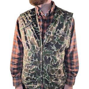 SAFTBAK Mens Camo Hunting Zip-Up Vest in Size Medium-Large